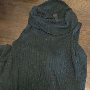 Green Sweater Tank Top